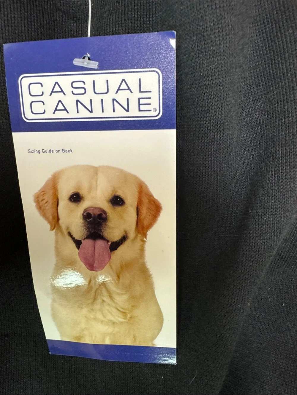 Casual Canine Black Dog Hoodie - Classic Pullover with Front Pocket